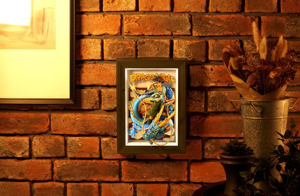 Dragon Ball Z Tamashii Art 3D Relief Picture Son Goku & Dragon 27 cm